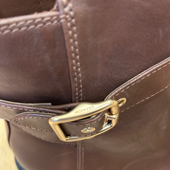 COACH
LACEY LEATHER BOOTIE LEATHER BUCKLE ANKLE BOOTS size 7.5 - Picture 5 of 11